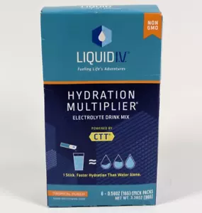 Liquid IV Hydration Multiplier Drink Mix Tropical Punch 6 Stick Pack BB 02/26 - Picture 1 of 5