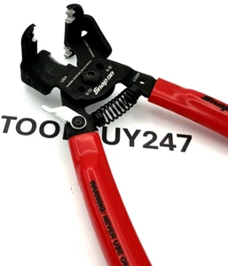 SNAP ON TOOLS USA RED Soft Grip 7" Inline Wire Stripper / Cutter PWCHHD7 NEW - Picture 1 of 7