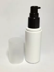 Leere 50 ml Flaschen mit Überverschluss und schwarzem Lotion Pump Top *BELIEBIGE MENGE* - Bild 1 von 2