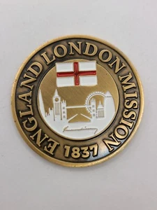 LDS England London Mission Commemorative Mission Coin 45mm - Picture 1 of 4