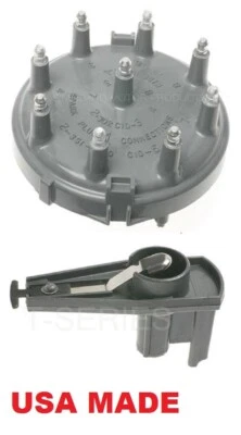 DISTRIBUTOR CAP & ROTOR Ford Car F150 F250 F350 Ford Van Lincoln Mercury V8 EEC - Image 1 of 4