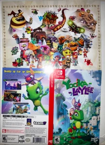 Exklusive Yooka-Laylee Limited Run Spiele Nintendo Switch COVER BLATT - Bild 1 von 2