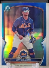 Jett Williams 2023 Bowman Chrome Prospect BCP216 Blue Refractor Color Match /150