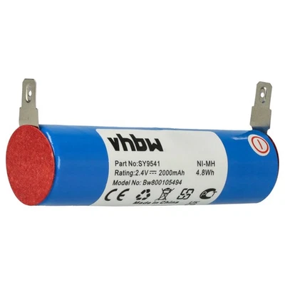 VHBW Batteria per Ariete Grati grattugia per formaggio 2000mAh 2,4V NiMH