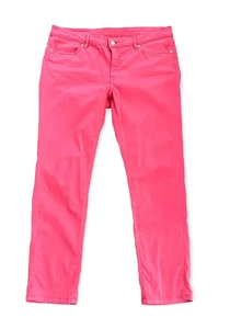 Escada Sport Pink Jeans Cropped Pants Stretch Size 42, US 12 - Picture 1 of 8