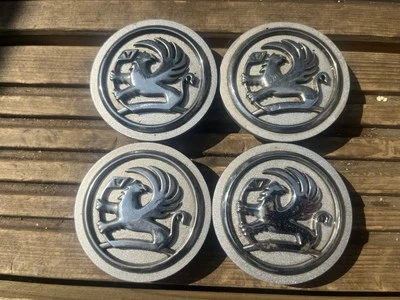 x4 Genuine Vauxhall Corsa C Astra H Zafira B 60mm Alloy Wheel Centre Caps Set - Image 1 of 4