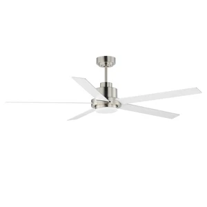 Daisy 1-Light 60" Hanging Ceiling Fan in Satin Nickel - Picture 1 of 1
