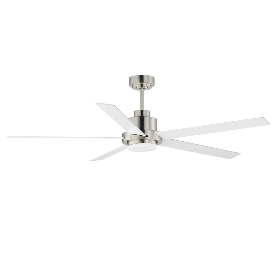 Daisy 1-Light 60" Hanging Ceiling Fan in Satin Nickel - Image 1 of 1