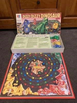 Vintage Dizzy Dizzy Dinosaur by MB Games 1987 100% Complete Retro Board Game - Image 1 of 4