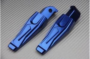 Repose / Cale-Pieds Arrière en Alu Bleu YAMAHA TMAX 530 / SX / DX SJ14 2017-2019 - Picture 1 of 4
