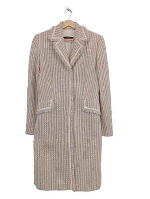 VOGUE Wollmantel Damen Mantel Gr. DE 34 creme Casual-Look - Bild 1 von 4