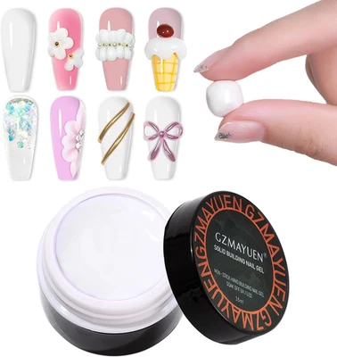 Solido 15ML Bianca Ricostruzione Unghie Gel Costruttore Gel Unghie Bianco Builde - Immagine 1 di 4