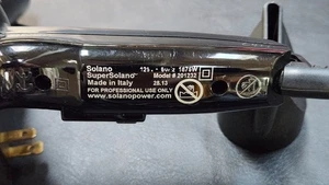 Super Solano Professional Hair Blow Dryer Italy 1875w Black Clean Tested - Picture 1 of 7