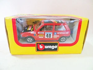 BURAGO 4119 'FIAT UNO RALLY/RACING CAR #40' 1:43. VINTAGE. ORIGINAL.  MIB/BOXED. - Picture 1 of 7