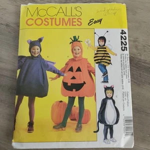 Vintage Halloween Kostüme Schnittmuster McCall's 4225 einfache Größe 3-8 Kinder offener Schnitt - Bild 1 von 8