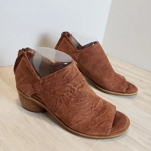 Sofft Carleigh Ziegelleder zehenfreie Absätze Damengröße 8 Ausschnitt Reißverschluss hinten Brocken - Bild 1 von 6