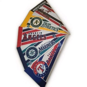 Mini banderines de fieltro de béisbol de la Liga Americana Oeste MLB Oakland, Seattle, Anahei - Imagen 1 de 4