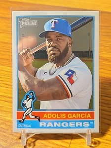 2025 TOPPS HERITAGE CHROME #308 ADOLIS GARCIA RANGERS - Picture 1 of 2