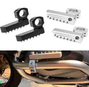 Highway Pegs 22-28mm Crash Bar Rotatable Footpegs For BMW R1200GS R1250GS - Picture 1 of 21
