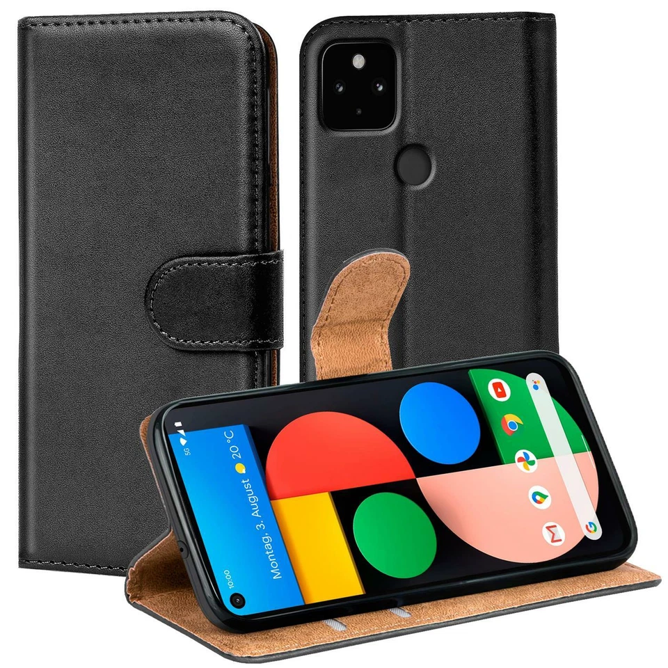 ATS-DISCOUNTER Schutz Hülle Für Google Pixel 4a 5G Handy Klapp Schutz Tasche Book Flip Case