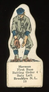 1921-30 M.L. Major League Die-Cuts Baseball #10 Babe Herman Brooklyn - Picture 1 of 2