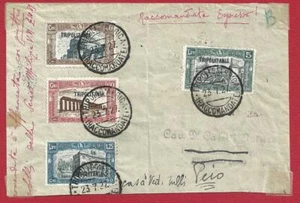 1927 TRIPOLITANIA, n. 39/42 Milizia Ia su lettera viaggiata - Imagen 1 de 2