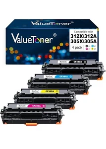 Valuetoner Toner Cartridge Replacement for HP 305A 305X 312X 312A Hewlett Pack. - Photo 1/10