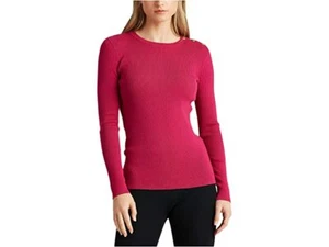 Lauren Ralph Lauren gerippter Baumwollmischung Pullover fuchsia Gr. Small + Gratis Geschenk - Bild 1 von 3