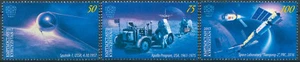 Kyrgyzstan KEP 2017 MNH Space Age 60 Yrs Sputnik 1 Apollo Moon 3v Set Stamps - Picture 1 of 1
