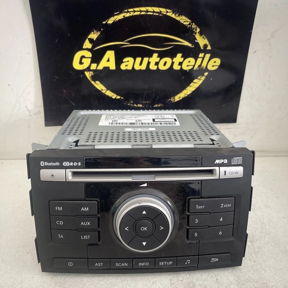 Kia Venga CD RDS Bluetooth Autoradio Original KIA YN CDP - OE 96160-1P050 - Bild 1 von 4