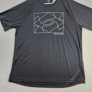 Under Armour Shirt Mens 2XL Black Loose Coupe Short Sleeve Round Neck - Picture 1 of 14