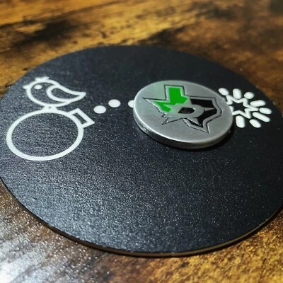 LIBERTY BALL MARKERS DALLAS STARS 1.25” Laser Engraved Custom Aluminum Golf Ball Marker!