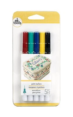 Marcadores de pintura Ek Tools - primarios, punta fina - 5pk Foto 1 de 2