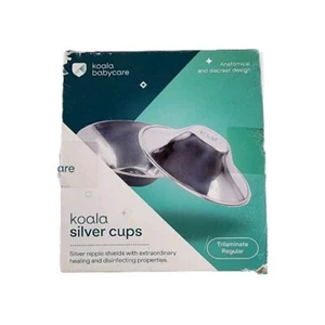 Koala Babycare Silver Cups Silver Nipple Nursing Shield Healing Disinfecting  - Picture 1 of 7