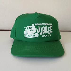 New Centerville Farmers Jubilee 2017 Steam Engine Snap Back Trucker Hat Green - Picture 1 of 6