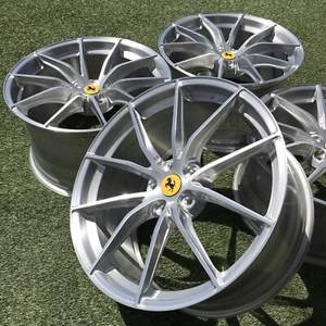20 FERRARI 812 SUPERFAST F12 TDF SF90 RIMS WHEELS OEM FACTORYFORGED BRUSHED - Foto 1 di 24