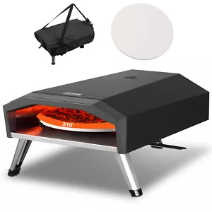 VEVOR Horno de Pizza para Exteriores de Gas Portátil 735 x 390 x 262 mm Negro - Imagen 1 de 12