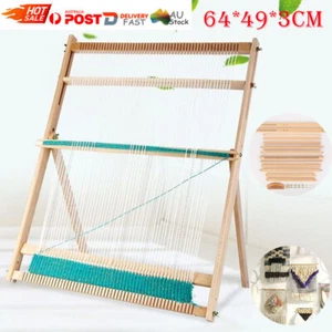 Wooden Weaving Loom Kit Foldable Weaving Loom DIY Multi-Craft for Beginner Kids - Picture 1 of 12