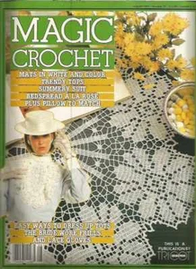 Magic Crochet Magazine - August 1984 - No. 31 - Tops, Bedspread, Pillow, Mats - Picture 1 of 3