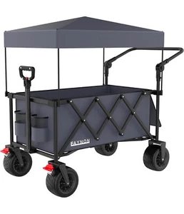 150L Foldable Wagon with 300lbs Weight Capacity,Utility Wagons Carts Heavy Du... - Picture 1 of 4