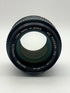 [EXC]MINOLTA MC ROKKOR-PG 50mm F1.4 MF Standard Lens from JAPAN 3201982 - Picture 1 of 22