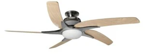 Fantasia Viper Plus Flush 54 inch LED Stainless Steel Ceiling Fan Maple Blade - Picture 1 of 1