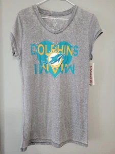 Nfl Teens Apparel Miami Dolphins Short Sleeve Tshirt Top Size Xl 15-17 - Picture 1 of 6