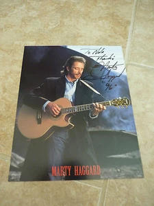 Foto promocional firmada con autógrafo musical de Marty Haggard 8x10 personalizada - Imagen 1 de 1