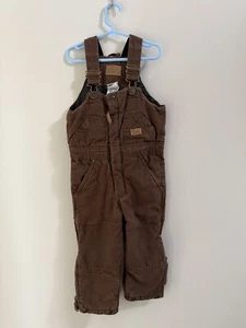 CE SCHMIDT Workwear Insulated Youth Overall Brown  Size 3T - Picture 1 of 8