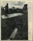 1970 Press Photo Plane crash at Hobby Airport in Texas - hcx30820