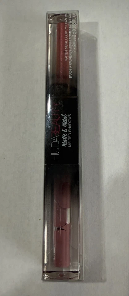 Huda Beauty Matte & Metal Melted Liquid Eyeshadows VIPink & Million Dollar Deals - Image 1 of 4