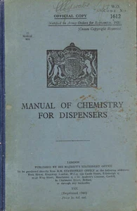 Manual of Chemistry for Dispensers by HMSO - Picture 1 of 1