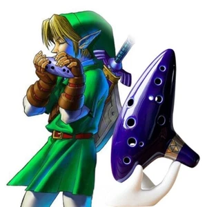 Cosplay The Legend of Zelda Link 12 Loch Ocarina Keramik Alt C Instrument Geschenke - Bild 1 von 7