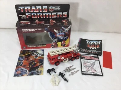 1985 Vintage G1 Transformers Inferno Complete Instructions Uncut Boxed FREESHIP - Image 1 of 4